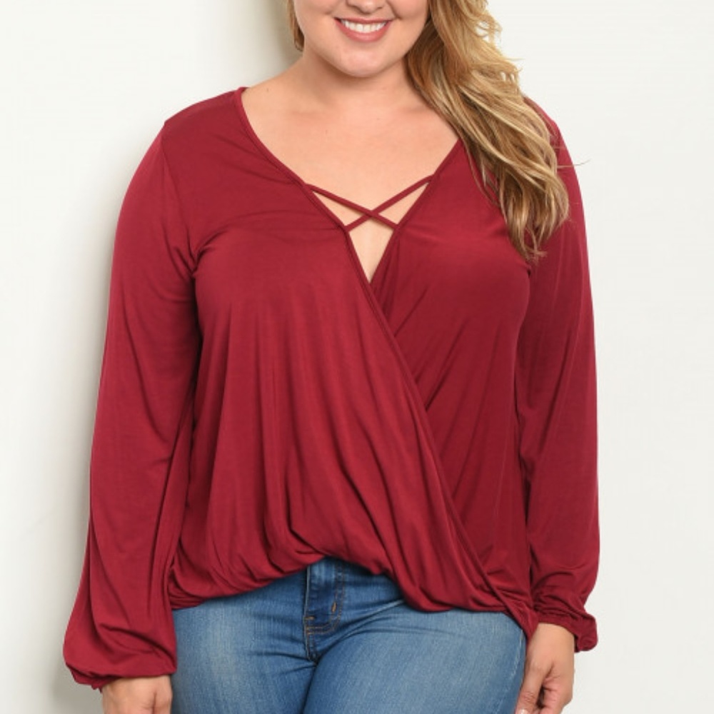 BURGUNDY TOP